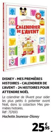 Calendrier de l'Avent Disney : Mes Premières Histoires - Un voyage magique vers Noël