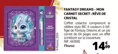 BIC - Fantasy Dreams: Mon Carnet Secret - Rêve De Cristal