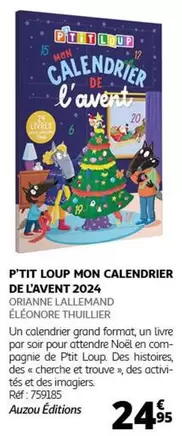 Avent - P'tit Loup Mon Calendrier De L'avent 2024