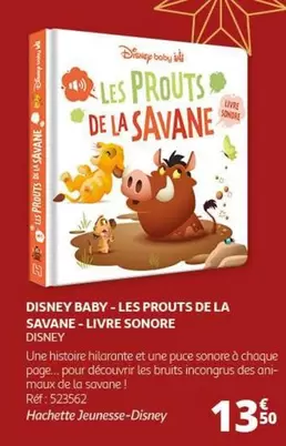 Disney - Baby-Les Prouts De La Savane - Libre Sonore : Un produit amusant pour les tout-petits avec des sons de la savane !