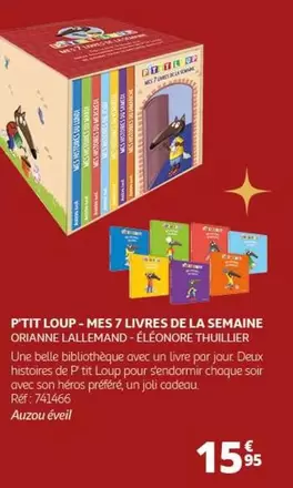 P'tit Loup : Mes 7 Livres De La Semaine - Auzou - Eveil