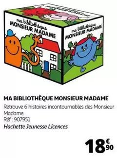 Hachette Jeunesse Licences - Ma Bibliothèque Monsieur Madame : Découverte ludique pour les jeunes lecteurs