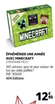 Éphéméride Une Annee Avec Minecraft