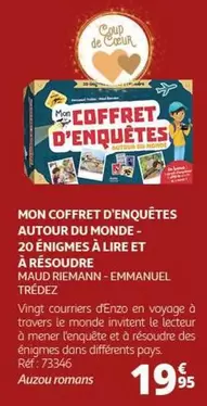 Auzou - Mon Coffret D'enquétes Autour Du Monde