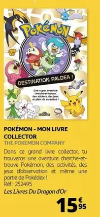 pokemon - pokémon-mon livre collector