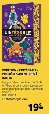 Pokémon : L'Intégrale des Premières Aventures à Kanto - Promo Spéciale