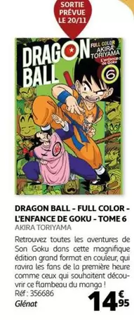 Dragon Ball Full Color - L'enfance de Goku Tome 6 chez Glénat