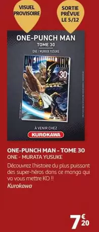 Kurokawa - One-Punch Man - Tome 30 par Murata Yusuke