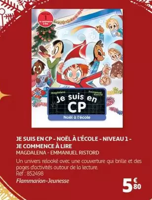 Pagès - Je Suis En CP : Noël à l'École - Niveau 1 - Initiation à la Lecture