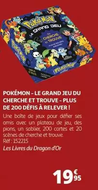 Pokémon - Le Grand Jeu du Cherche et Trouve : Plus de 200 Défis à Relever