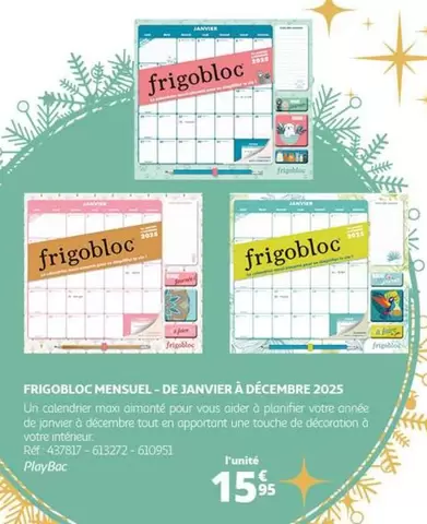 Frigobloc Mensuuel