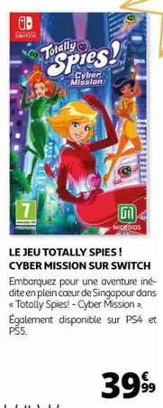 Le Jeu Totally Spies! Cyber Mission Sur Switch