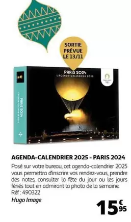 Hugo Image - Agenda-calendrier 2025-paris 2024