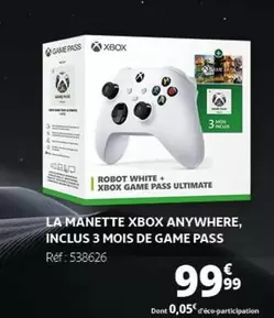 Manette Xbox Anywhere avec 3 mois de Game Pass inclus