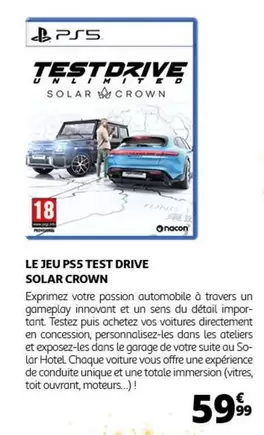 Le Jeu Ps5 Test Drive Solar Crown