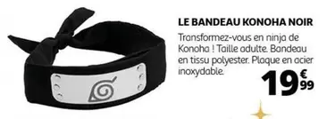 Ninja - Le Bandeau Konoha Noir