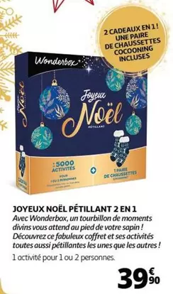 Wonderbox - Joyeux Noël Pétillant 2 En 1