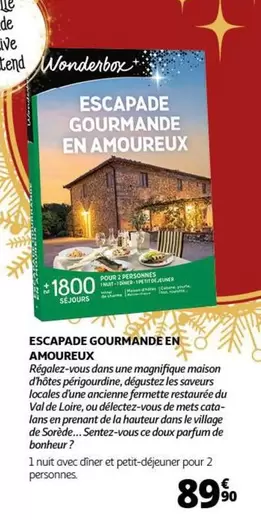 Wonderbox - Escapade Gourmande En Amoureux