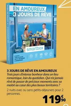 Smartbox - 3 Jours De Rêve En Amoureux