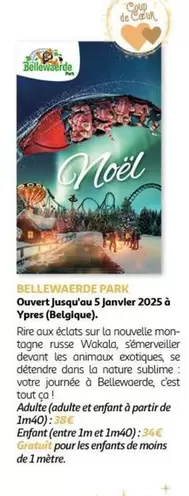 Bellewaerde Park - Ouvert jusqu'en janvier 2025 à Ypres : Découvrez les attractions et promotions exceptionnelles!