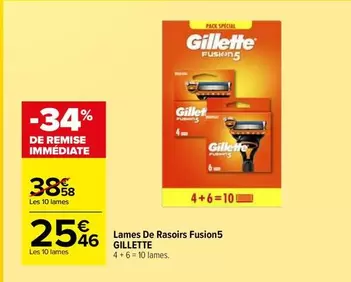 Gillette - Lames De Rasoirs Fusions