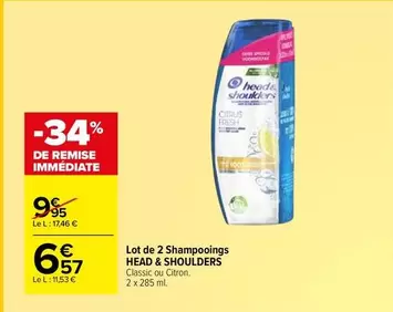 head & Shoulders - Lot De 2 Shampooings