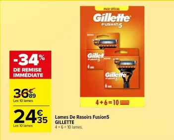 gillette - lames de rasoirs fusion5