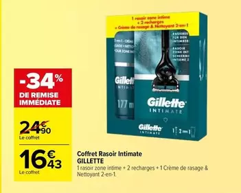 Gillette - Coffret Rasoir Intimate