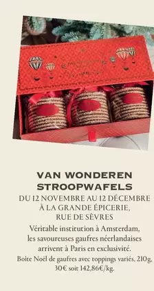 Var Wonderen Stroopwafels offre sur Le bon marché