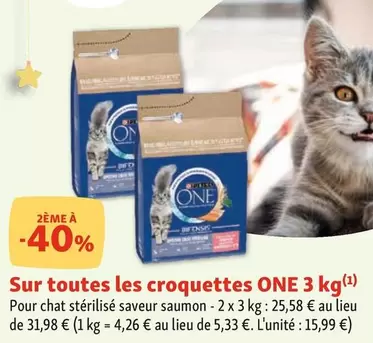 One - Sur Toutes Les Croquettes 3 Kg  offre à 15,99€ sur Maxi Zoo