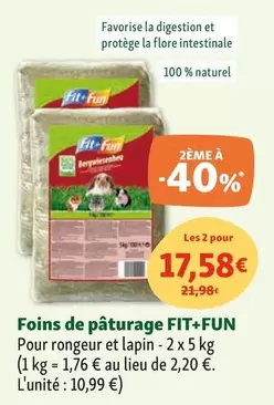 Fit + Fun -  Foin Pâturages 5 Kg