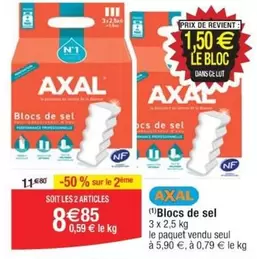 Axal - Blocs De Sel offre à 5,9€ sur Cora