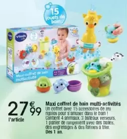 Vtech - Maxi Coffret De Bain Multi-activités offre à 27,99€ sur Cora