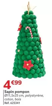 Sapin Pompon offre à 4,99€ sur Gifi