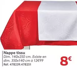 Nappe Tissu offre à 8€ sur Gifi