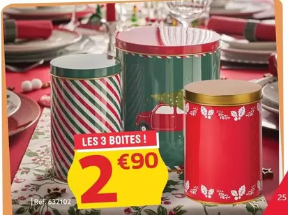 Les 3 Boîtes! offre à 2,9€ sur Gifi