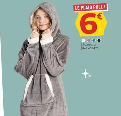 Le Plaid Pull offre à 6€ sur Gifi