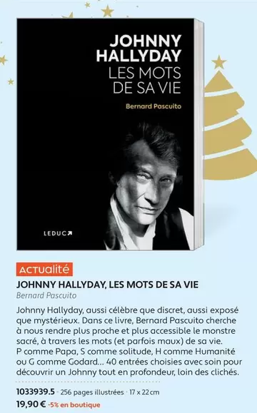 Johnnny Hallyday, Les Mots De Sa Vie