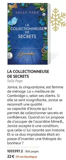 La Collectionneuse De Secrets