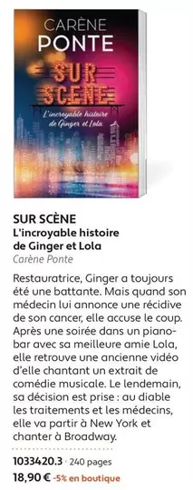 Sur Scène L'incroyable Histoire De Ginger Et Lola