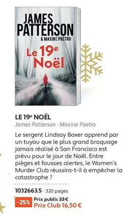 James Patterson - Le 19° Noël