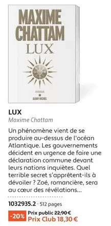 Lux Maxime Chattam