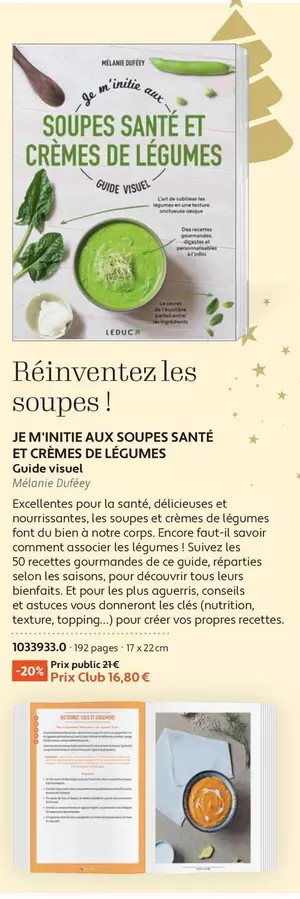 TOUS - Soupes Santé Et Cremes De Légumes offre sur France Loisirs