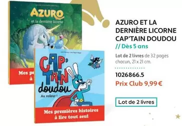 Cap - Azuro Et La Dernière Licorne 'tain Doudou