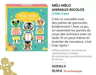 Méli-mélo Animaux Rigolos