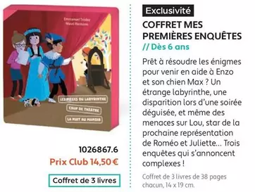 Coffret De 3 Livres