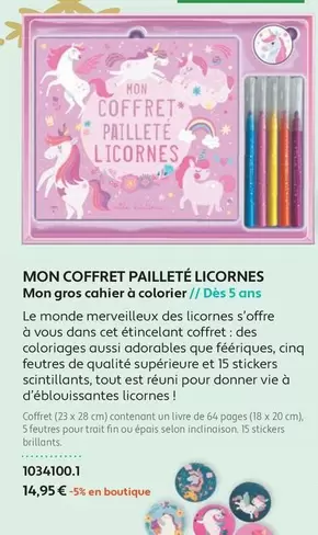 Mon Coffret Pailleté Licornes