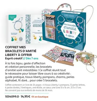 Liberty A Offrir - Coffret Mes Bracelets D'amitlé