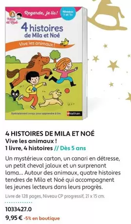 Nathan - 4 Histoires De Mila Et Noé