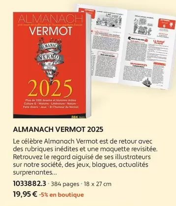 Almanach - Vermot 2025